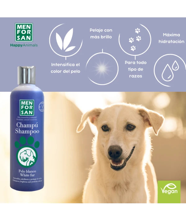 Menforsan Menforsan Sampon pentru Caini cu Blana Alba 300 ML - imagine 3
