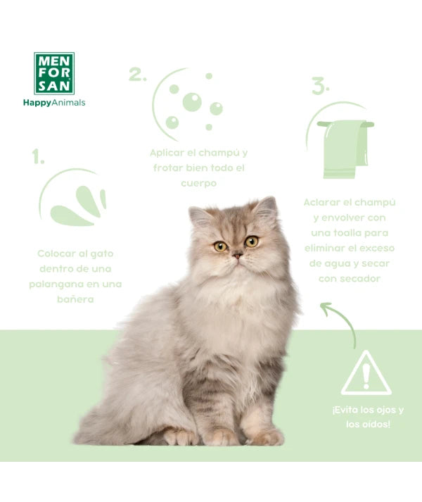 Menforsan Menforsan Sampon Ecologic pentru Pisici si Pisoi 300 ML - imagine 3