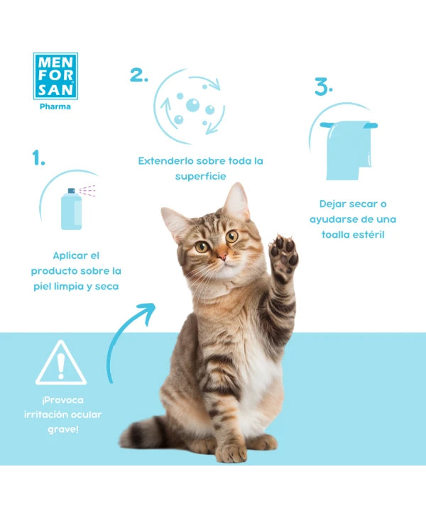 Menforsan Menforsan Spray Antiseptic cu Clorhexidina pentru Animale de Companie 60 ML - imagine 2