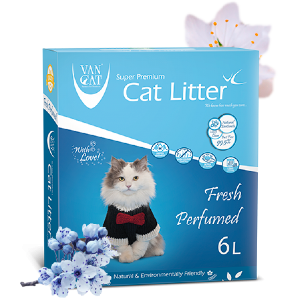 VanCat Nisip Igienic Pisici VanCat Anibacterial Blue 6L