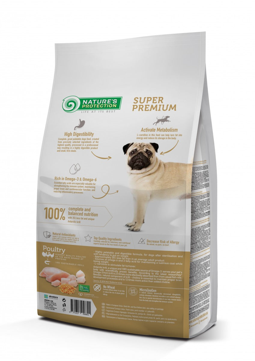 Nature's Protection Dog Adult Weight Control Sterilised 12 Kg