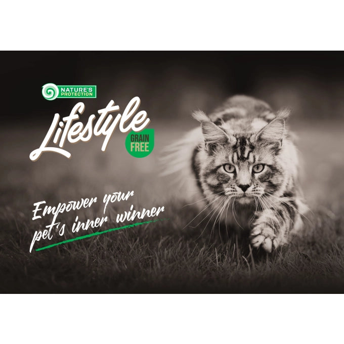 Nature's Protection Lifestyle Grain Free Adult Cat Sterilised Salmon with Krill