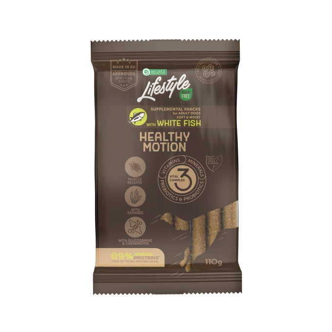 Nature's Protection Lifestyle Natures Protection Lifestyle Snack Grain Free Healthy Motion All Breed Dogs cu Peste Alb - imagine 1