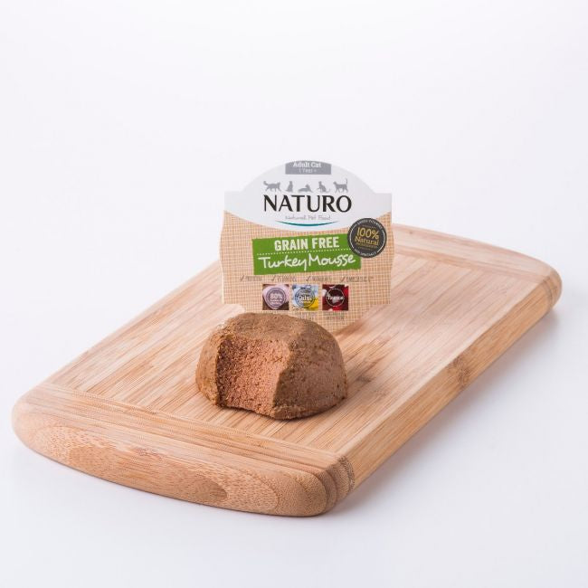 Naturo Caserola Adult Cat Mousse cu Carne de Curcan 85g