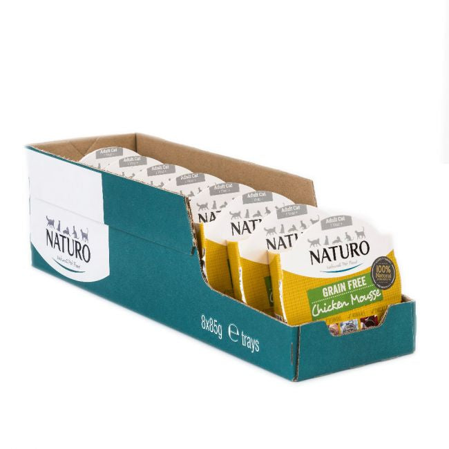 Naturo Caserola Adult Cat Mousse cu Carne de Pui 85g