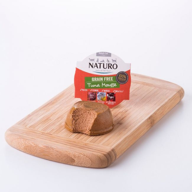 Naturo Caserola Adult Cat Mousse cu Carne de Ton 85g