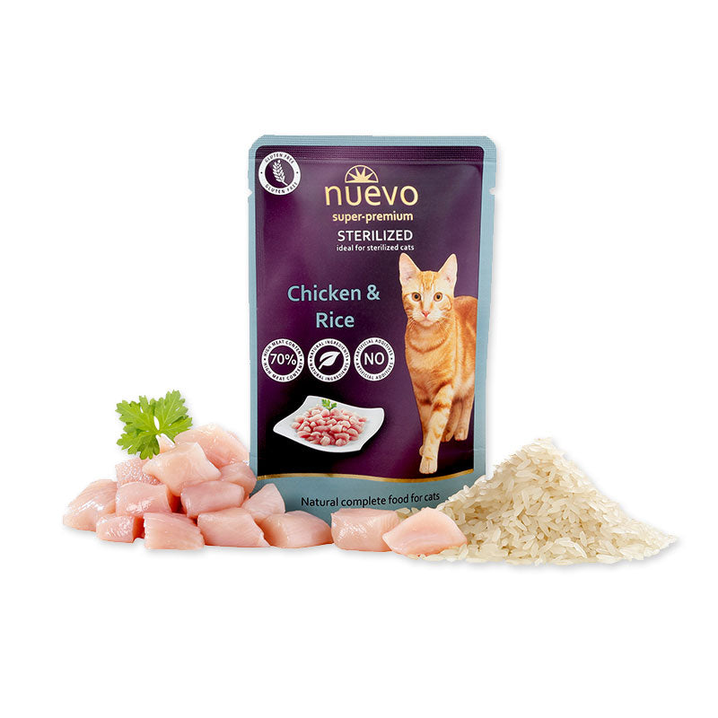 Nuevo Nuevo Cat Adult Sterilized Plic Pui si Orez