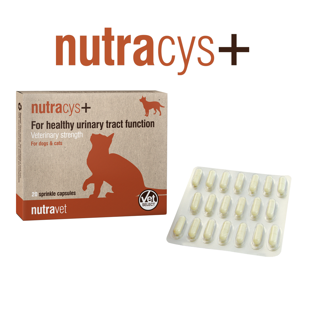 Nutravet Nutravet Nutracys+ Sustinerea Tractului Urinar Caini si Pisici 20 Capsule