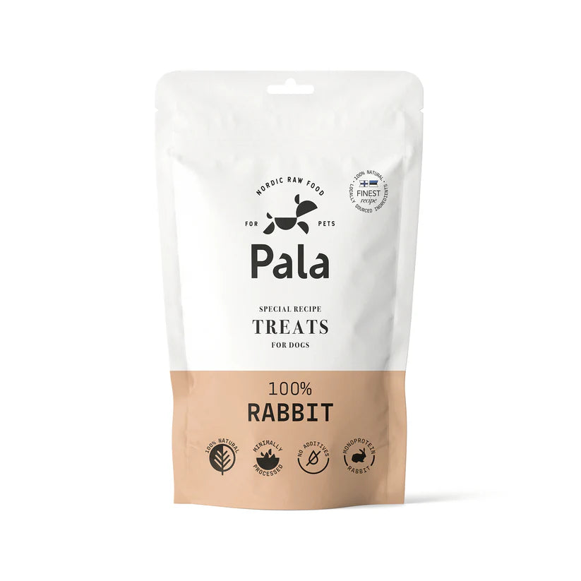 Pala Recompense Raw Monoproteice cu Iepure pentru Caini 100 Gr