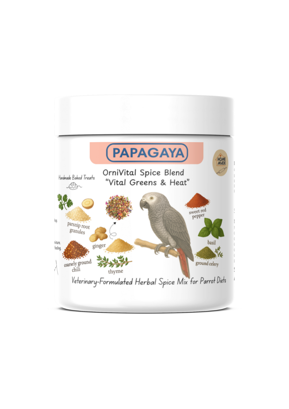 Papagaya OrniVital Spice Blend Amestec Natural de Condimente pentru Papagali