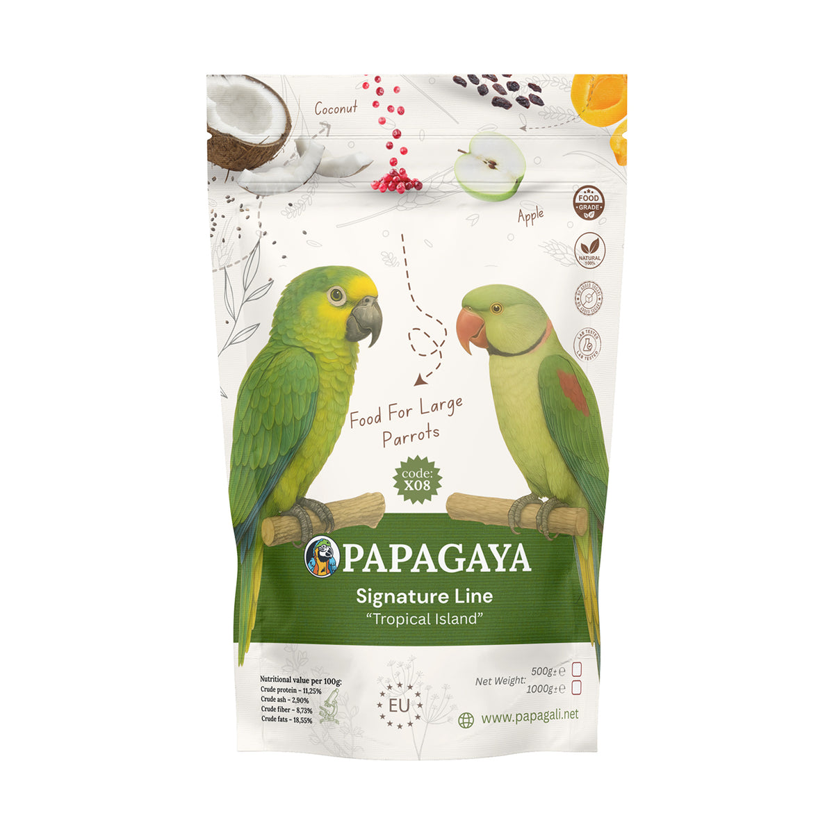 Papagaya Signature Line Tropical Island Hrana pentru Papagali de Talie Mare