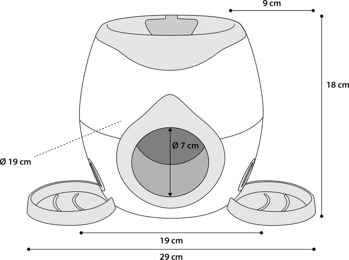 Pawise Pawise Ball Launcher Food Feeder Dispenser Recompense - imagine 3