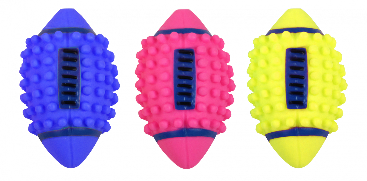 Pawise Pawise Jucarie Minge de Rugby Fosforescenta pentru Caini