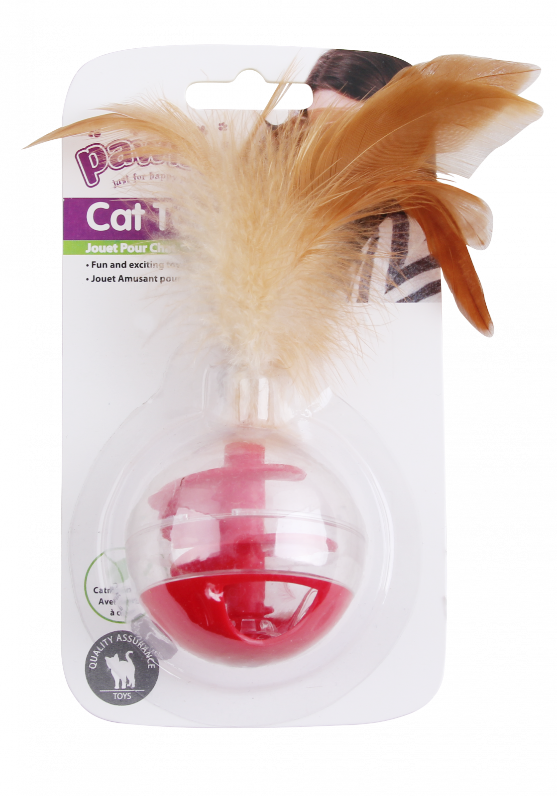 Pawise Pawise Jucarie Minge Transparenta cu Pene