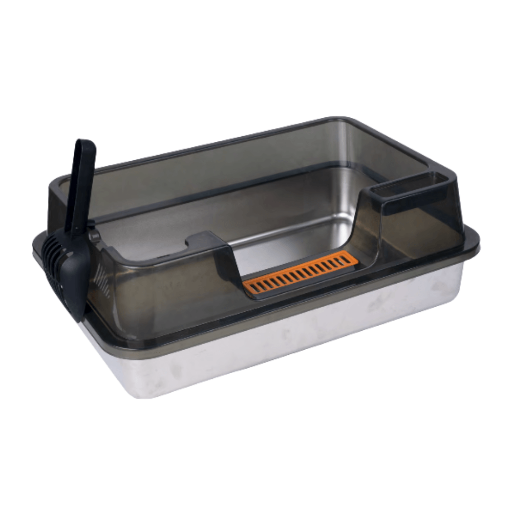 Pawise Litiera Stainless Steel Litter Box cu Lopatica 60x40x27 Cm