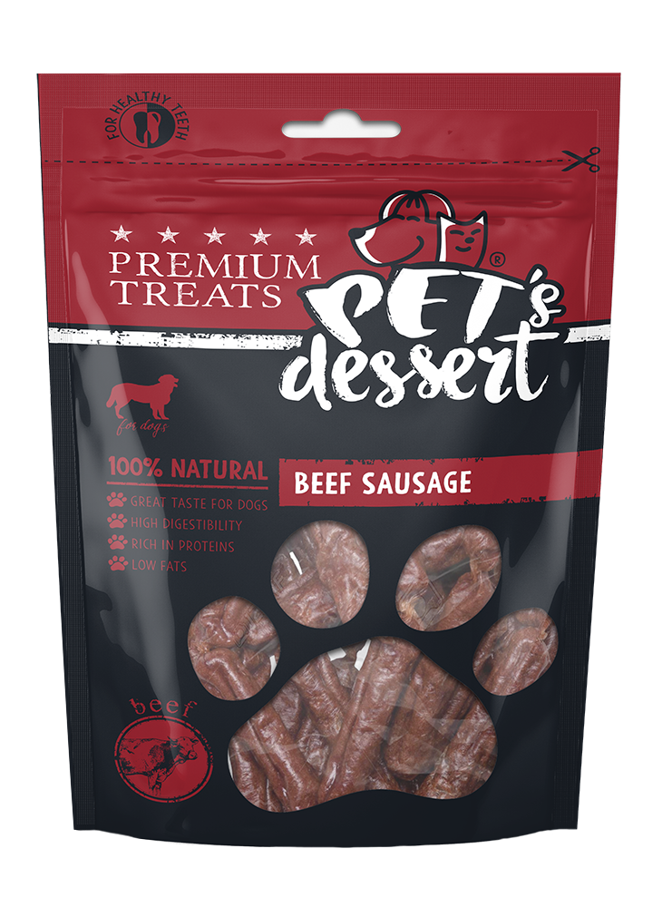 Pet's Dessert Pet's Desert Dog Beef Sausage 80 Gr LSS-09
