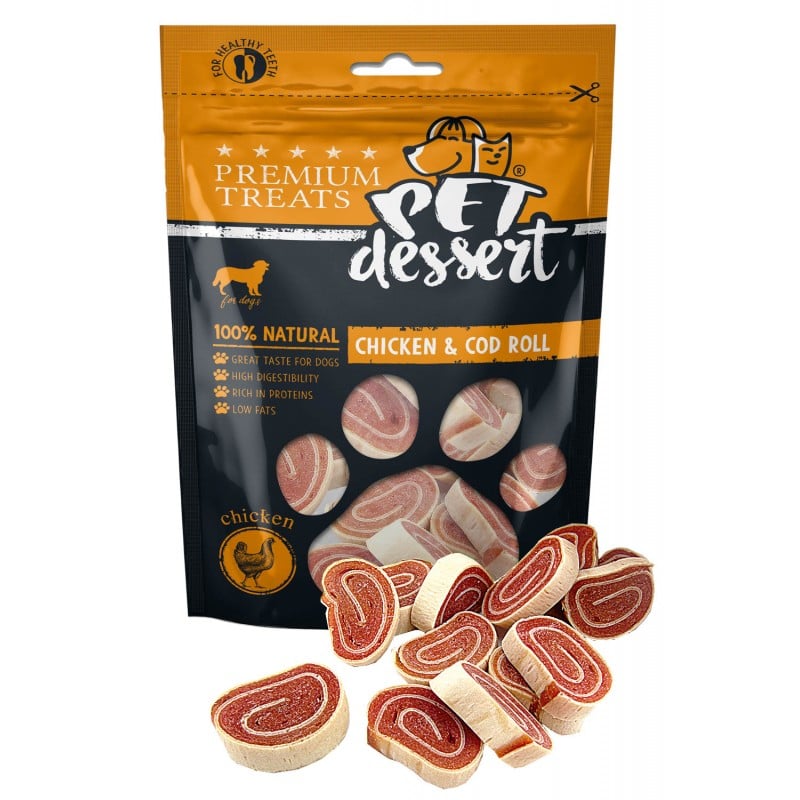 Pet's Desert Dog Chicken&Cod Roll LSC-37