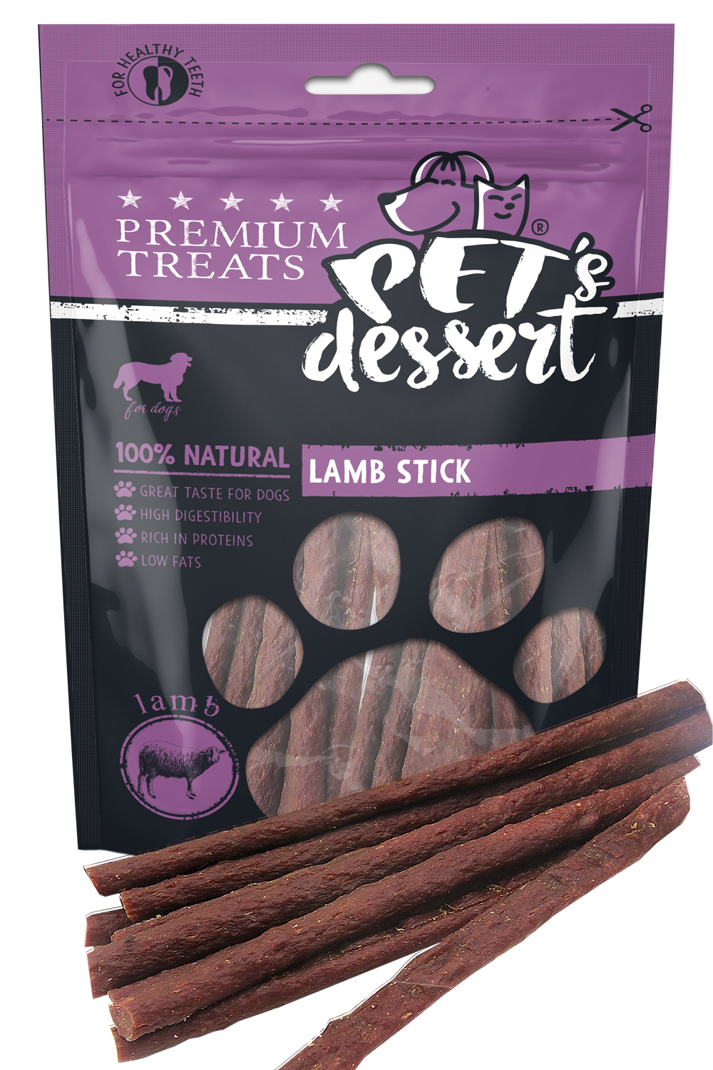 Pet's Dessert Pet's Desert Dog Lamb Stick 80G LSS-04