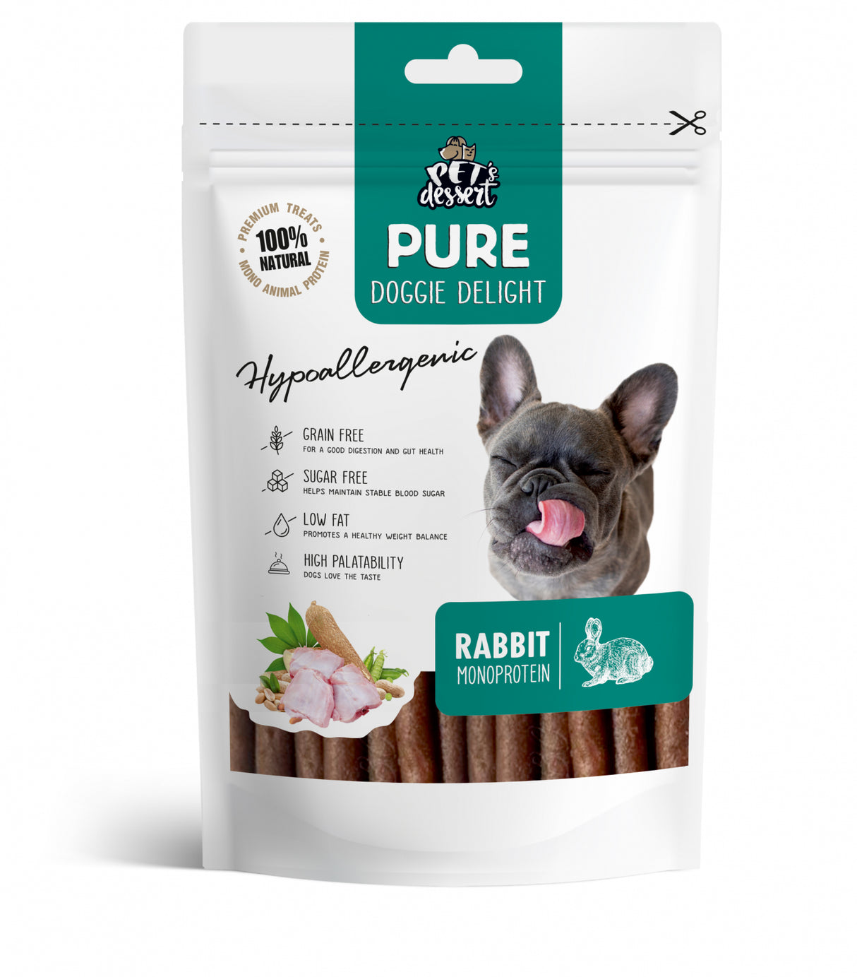 Pet's Dessert Pet's Dessert Rabbit Monoprotein Hypoallergenic 0.80 - imagine 1