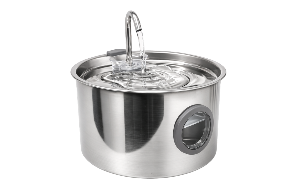 Petson Fantana AquaPet Steel pentru Caini si Pisici