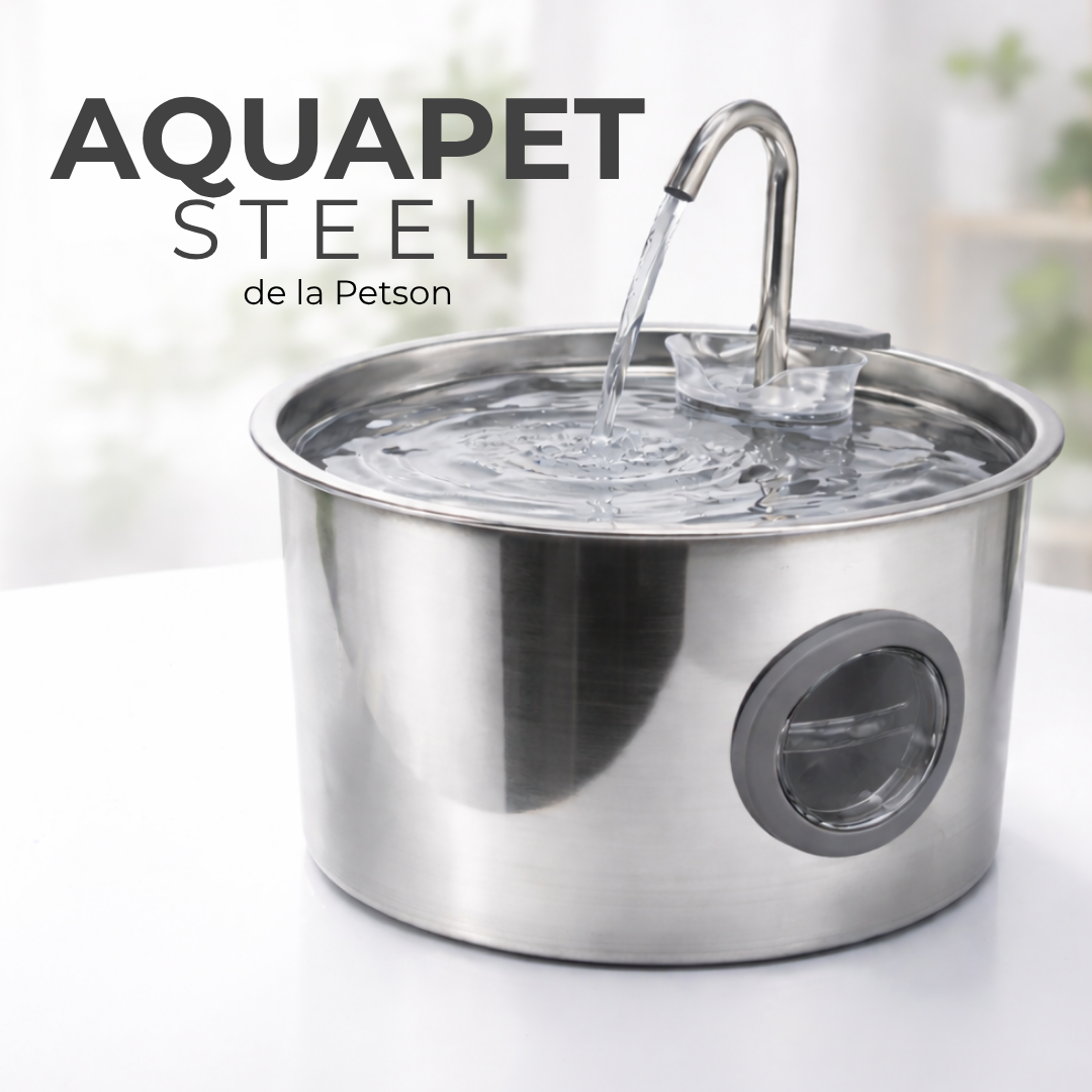 Petson Fantana AquaPet Steel pentru Caini si Pisici
