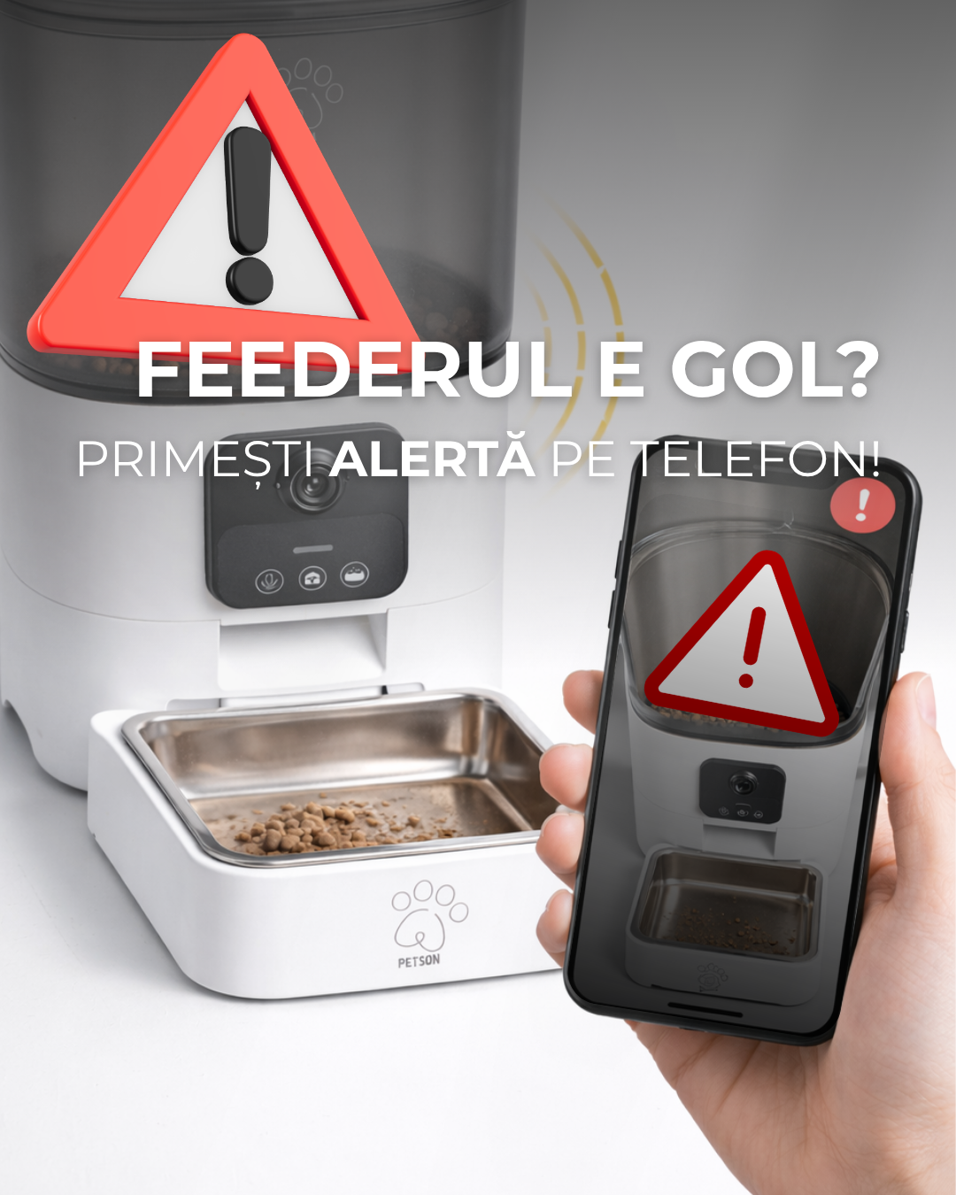 Petson PetFeeder Inteligent Automat pentru Caini/Pisici