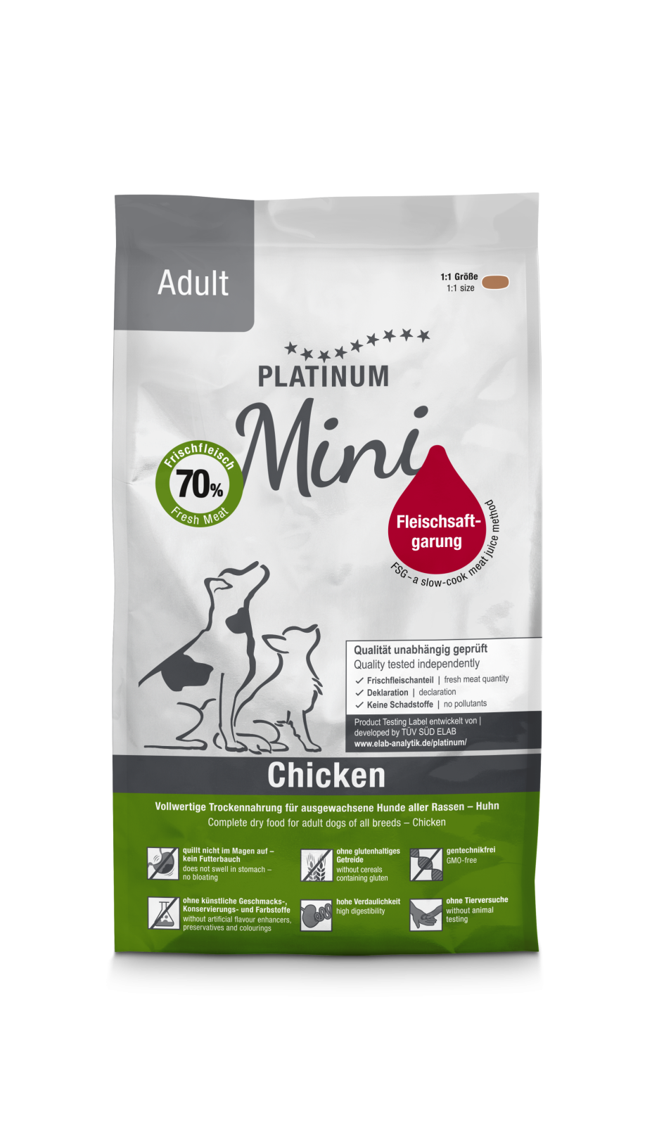 Platinum Platinum Dog Adult Mini cu Carne de Pui 900 Gr - imagine 1