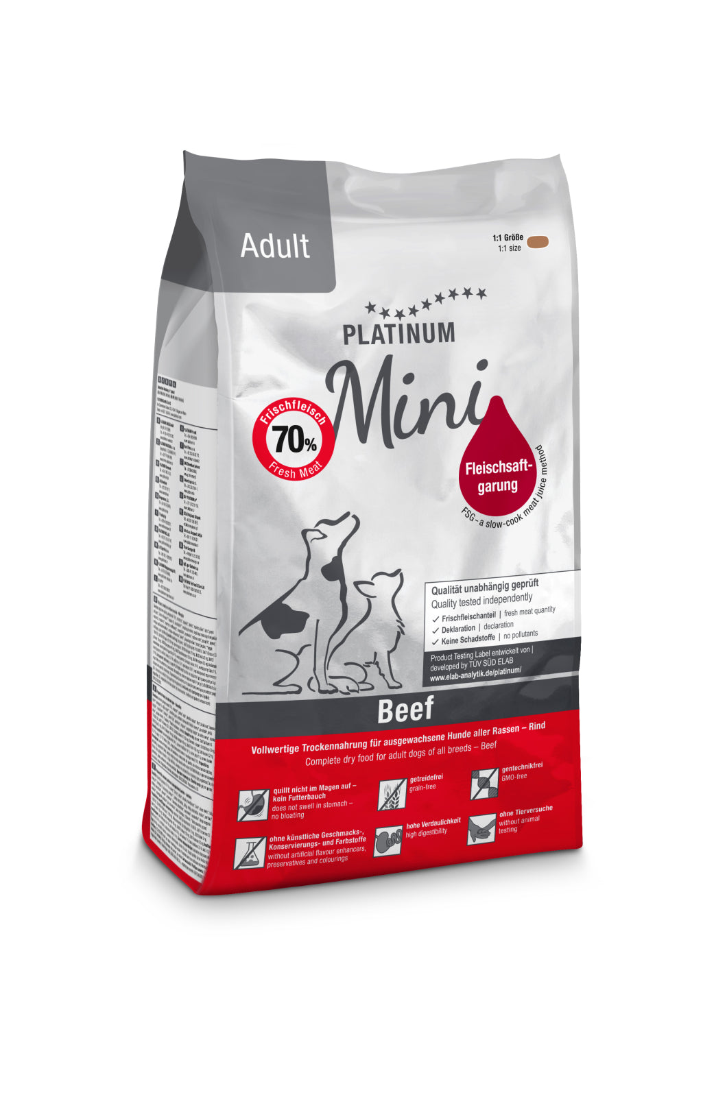 Platinum Platinum Dog Adult Mini cu Carne de Vita 900 Gr - imagine 2