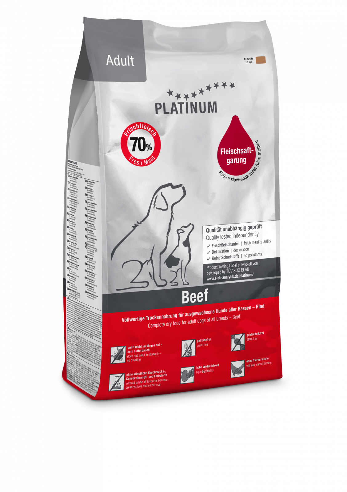 Platinum Platinum Dog Adult Talie Medie si Mare cu Vita - imagine 2