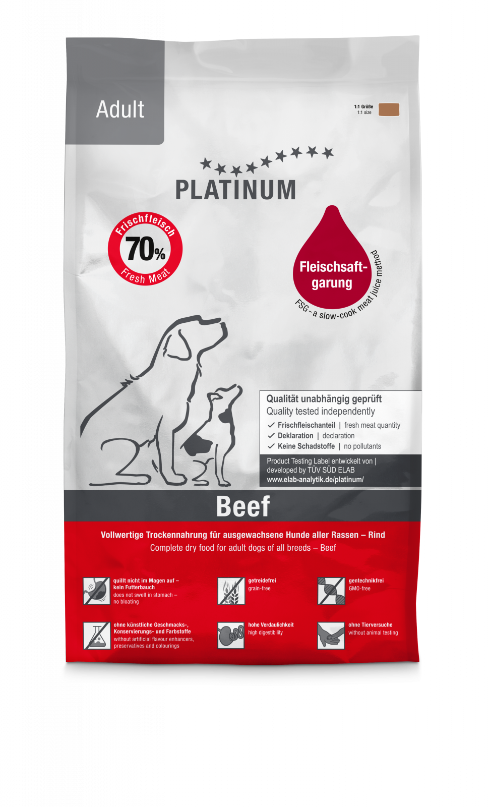 Platinum Platinum Dog Adult Talie Medie si Mare cu Vita - imagine 1