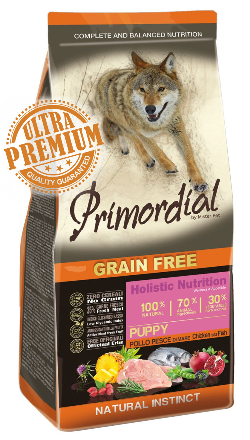 Primordial Grain-Free Holistic Dog Puppy Chicken&Sea Fish 12kg