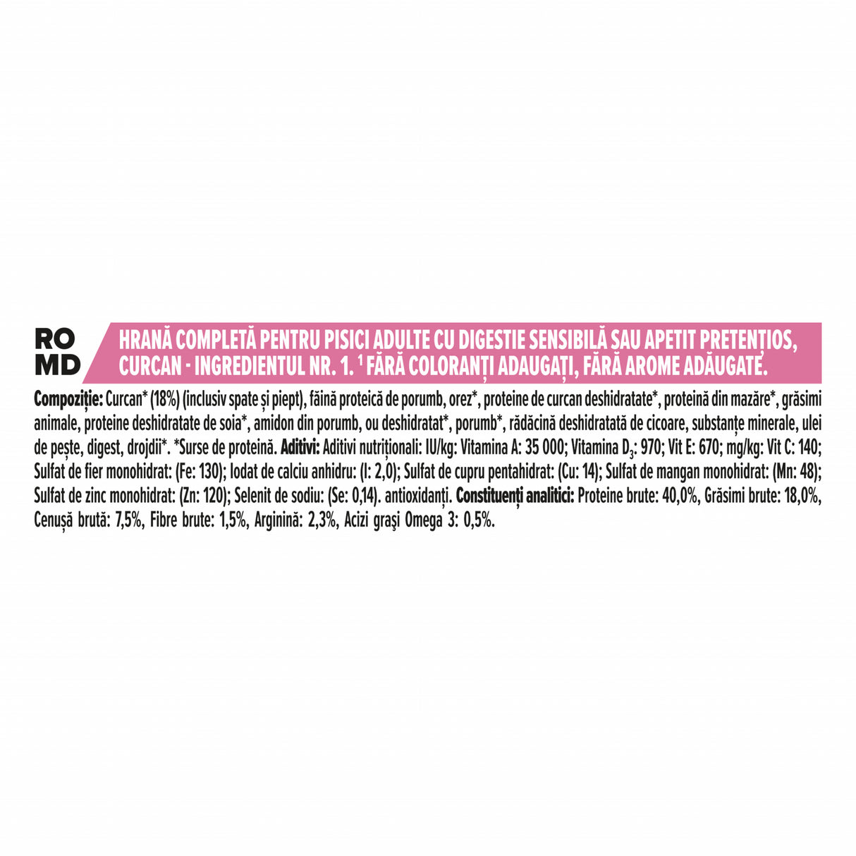 Pro Plan Pro Plan Cat Adult Delicate Curcan - imagine 3