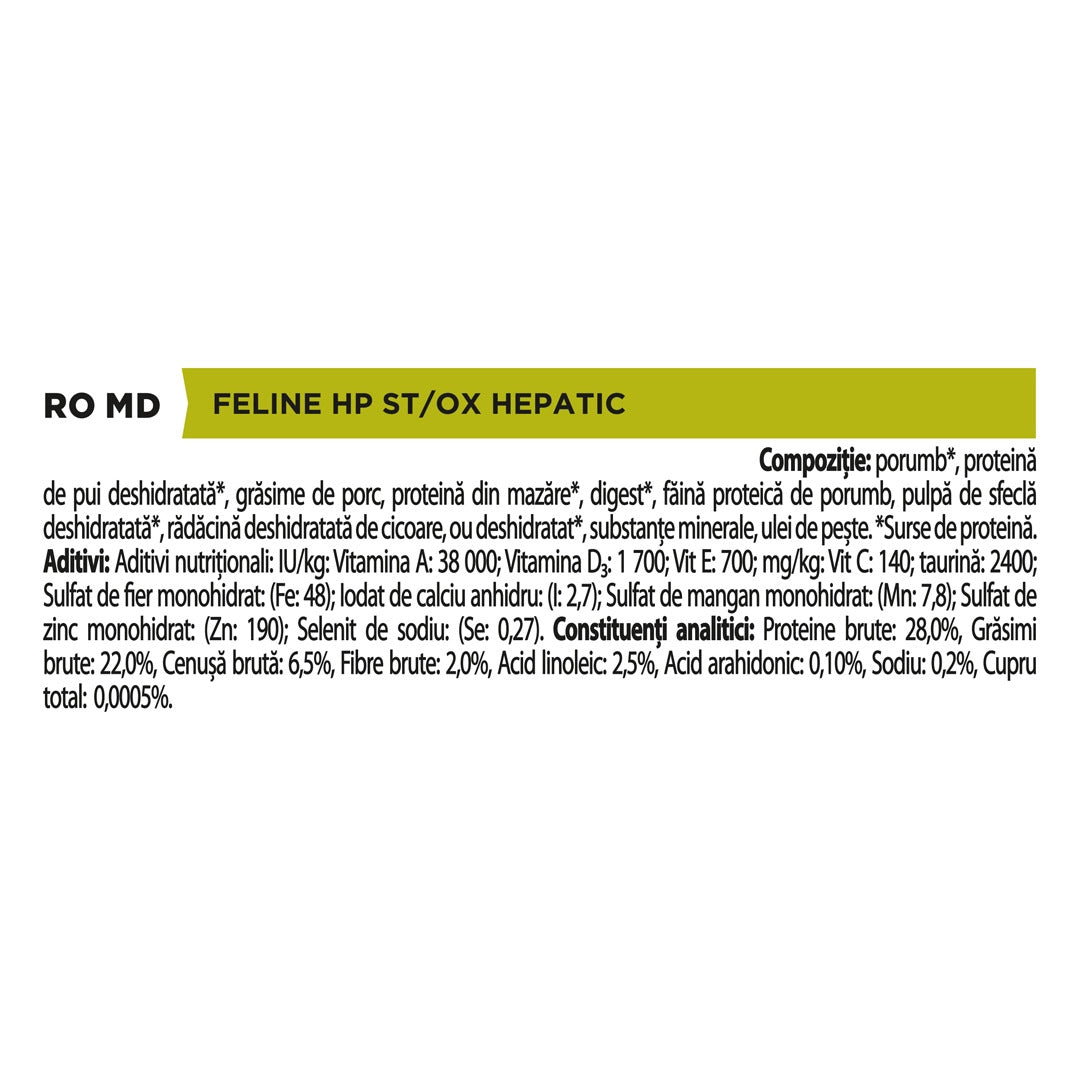 Pro Plan Pro Plan Cat Veterinary Diets HP St/Ox Hepatic 1.5 Kg - imagine 3