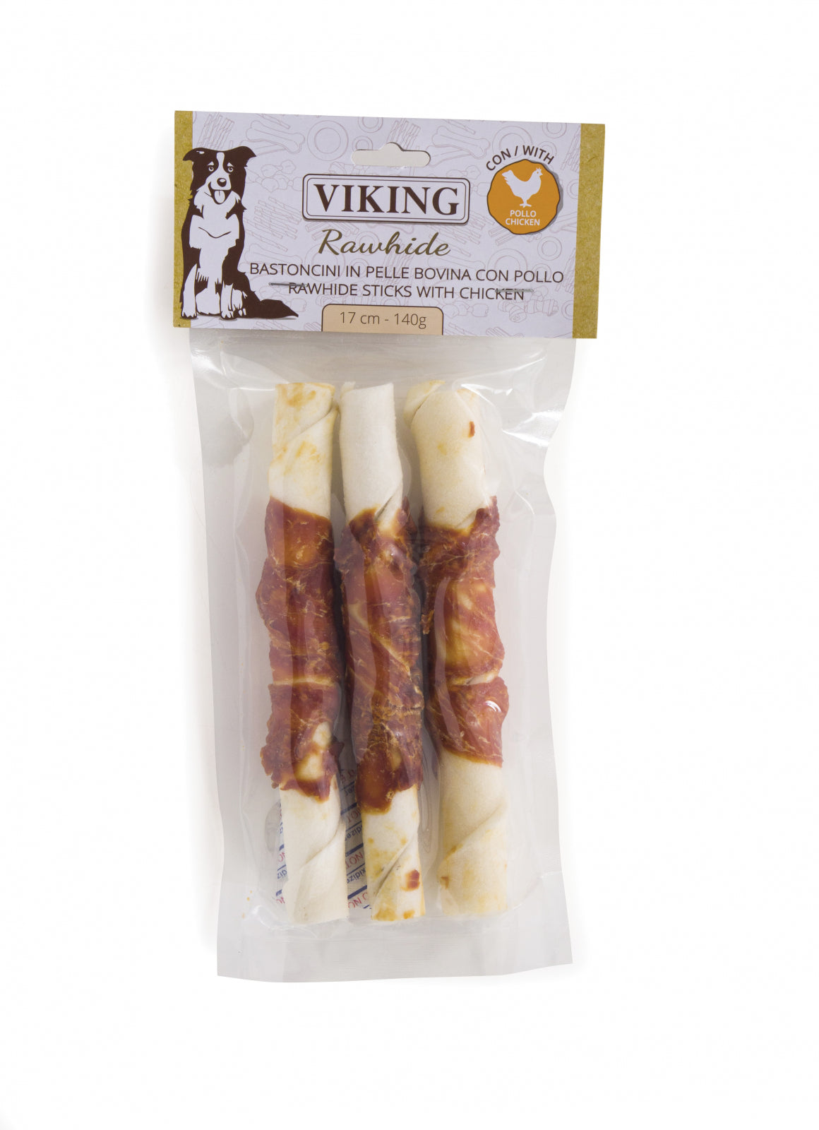 Recompense Viking Batoane Piele cu Pui 17 cm 3 buc
