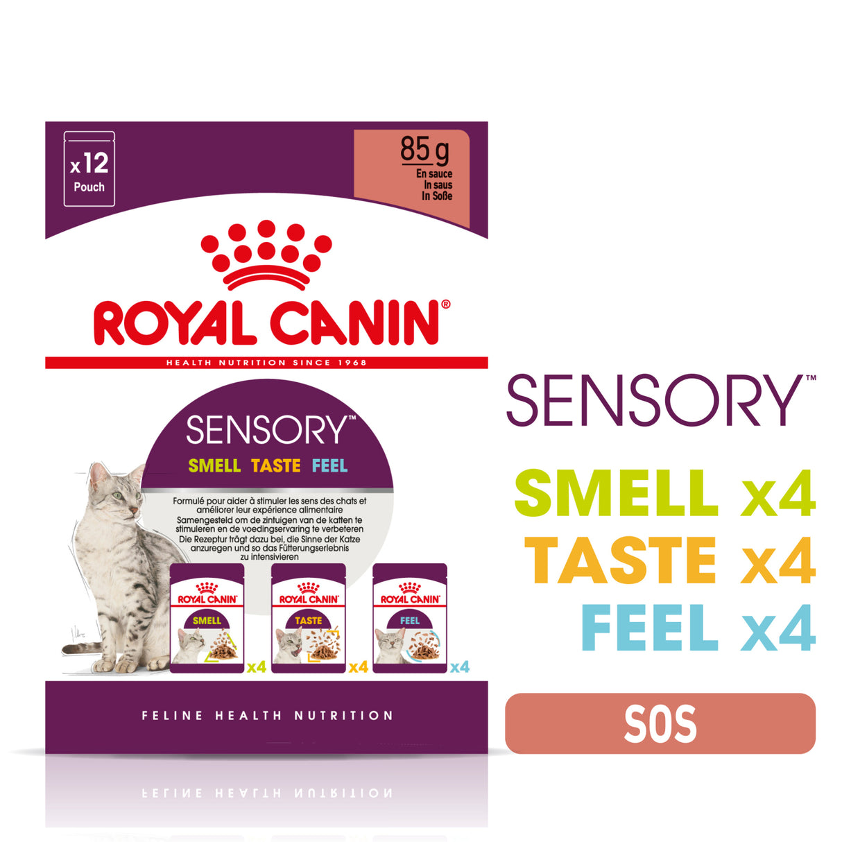 Royal Canin Royal Canin Sensory Mix Plic in Sos 12x 85 Gr - imagine 2