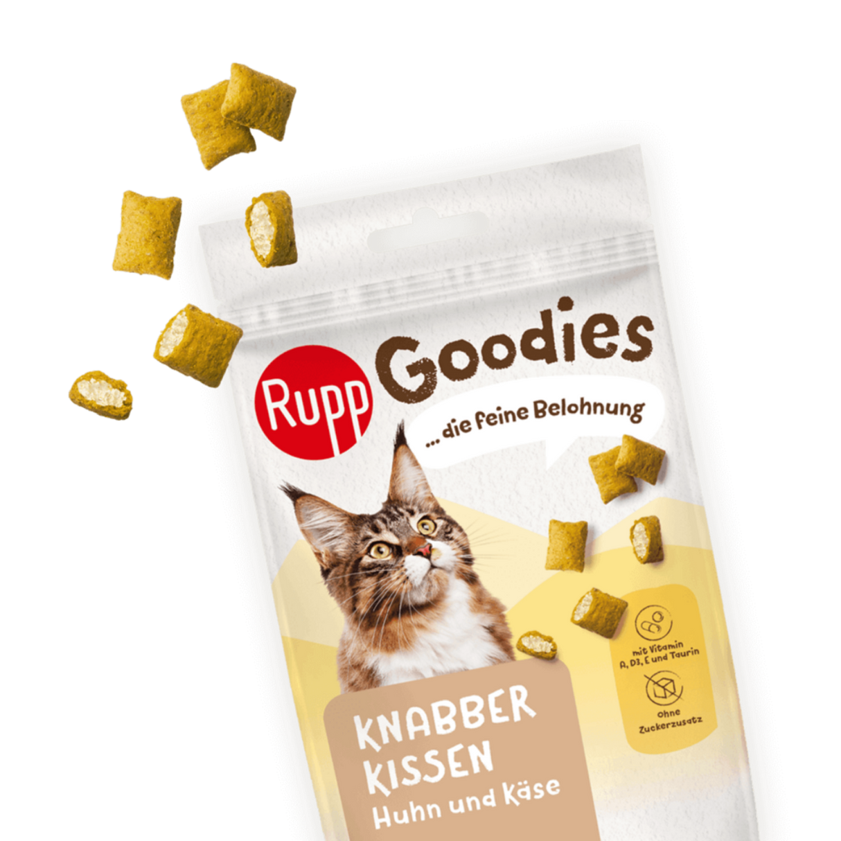 Rupp Rupp Goodies Cat Pernute Umplute cu Pui si Branza 50 Gr - imagine 2
