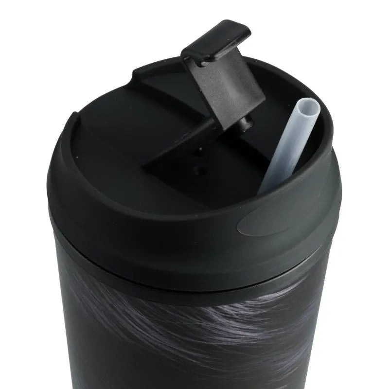 Superior Care Pahar cu Pai si Ilustratie Blanita Neagra 710 ML