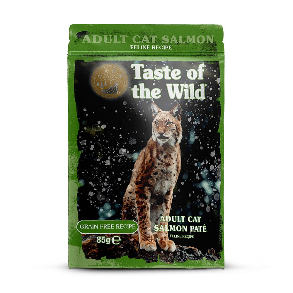 Taste of the Wild Taste of the Wild Cat Pouch Adult cu Somon Pate 85 Gr