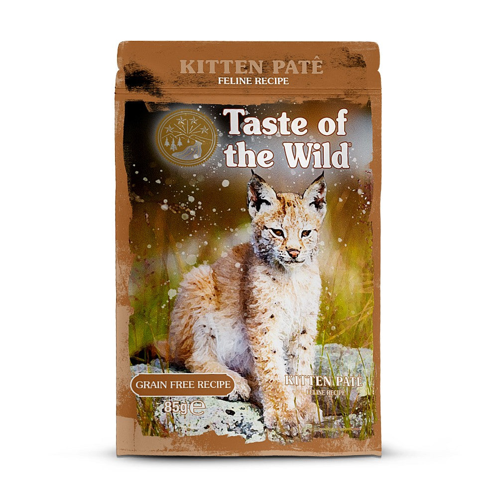 Taste of the Wild Taste of the Wild Cat Pouch Kitten cu Pui Pate 85 Gr