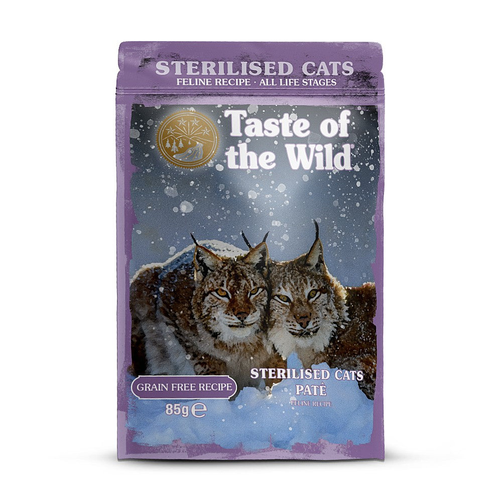 Taste of the Wild Taste of the Wild Cat Pouch Sterilised All Life Stages cu Pui Pate 85 Gr