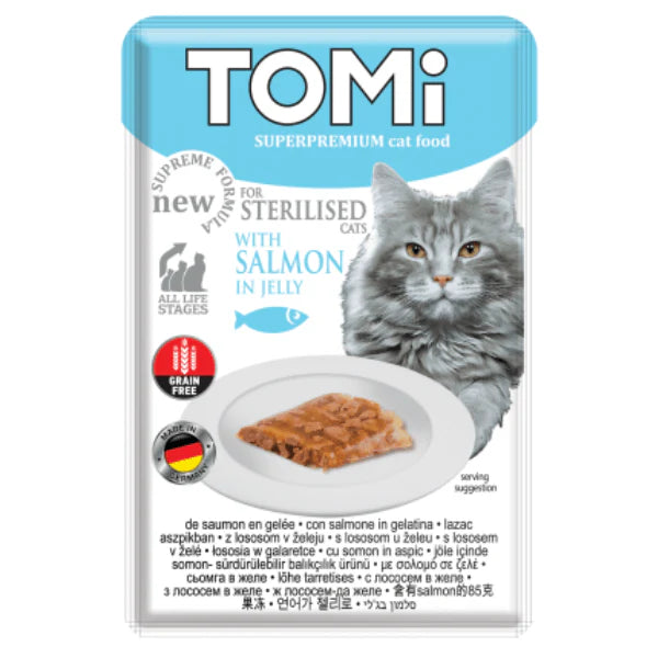Tomi Tomi Cat Adult Somon Plic pentru Sterilzata