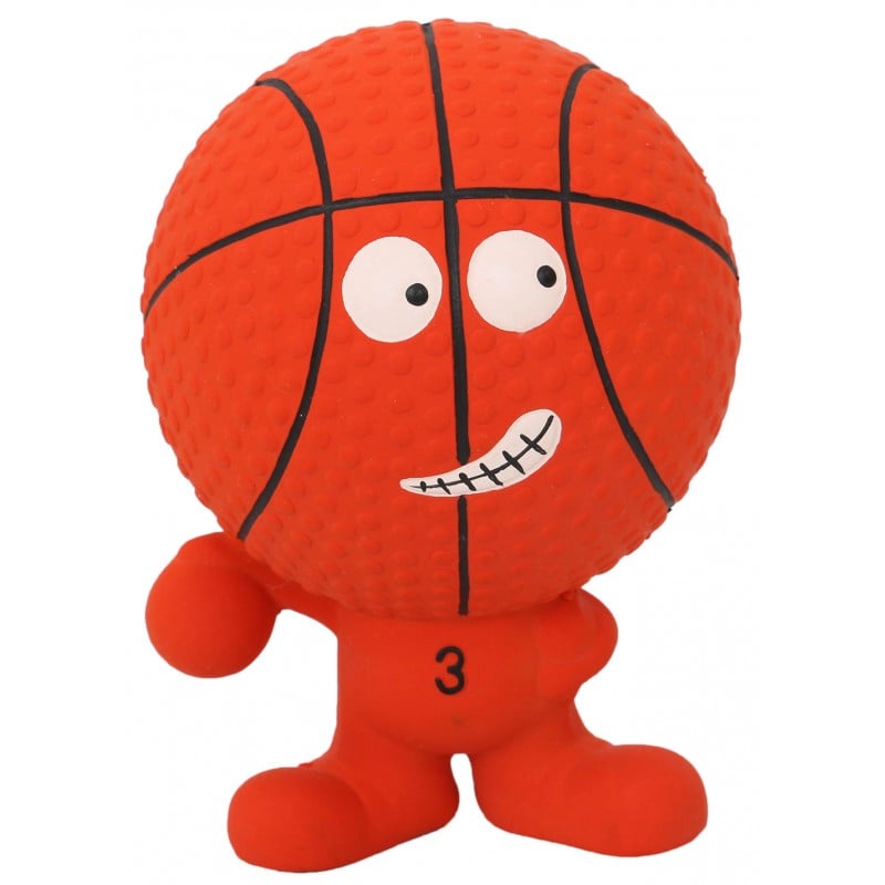 TOY1722 Jucarie minge de baschet din latex Diametru 8 cm Albastru