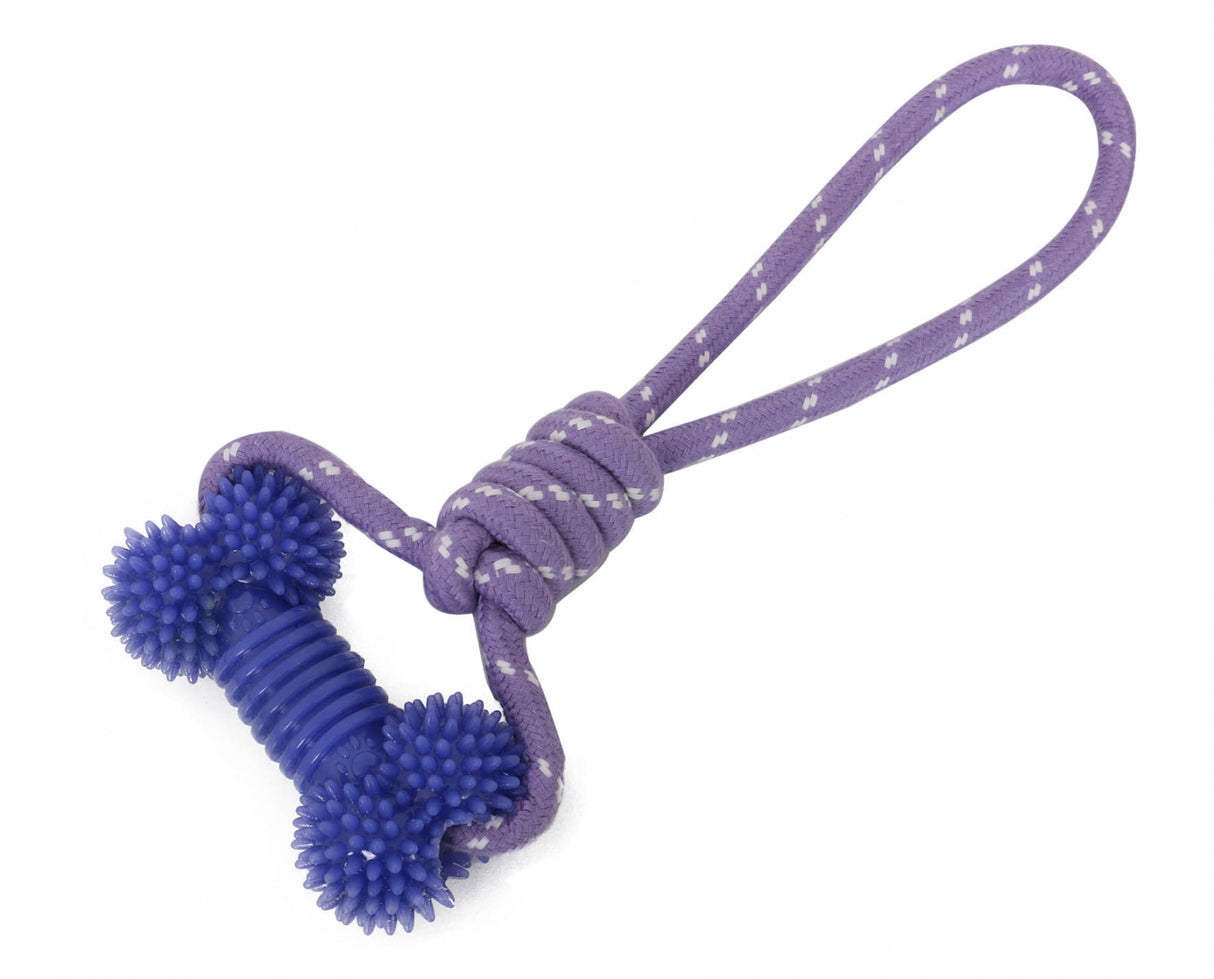 TOY1890 Jucarie pentru caini cu sfoara din cauciuc termoplastic;13x33cm