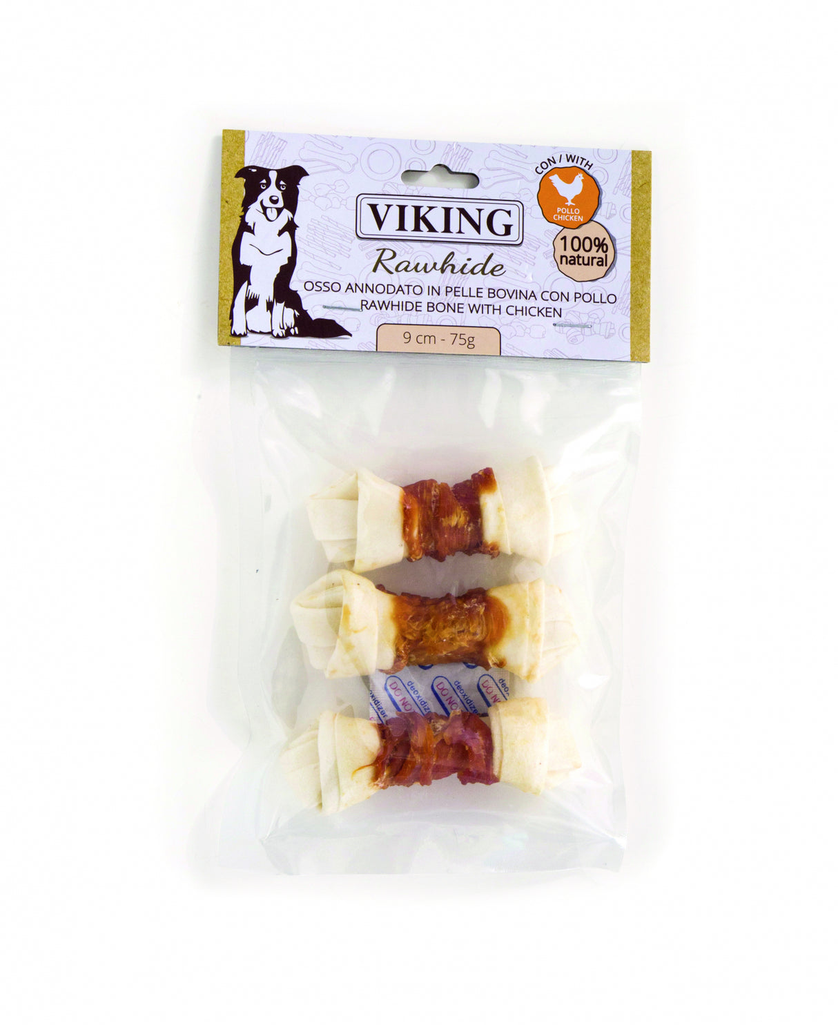 Leopet Viking Recompense Os Piele Presata cu Pui 9 Cm - imagine 1