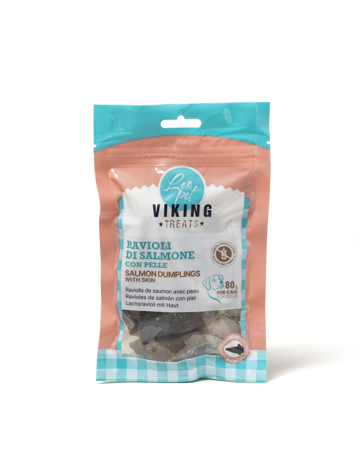 Leopet Viking Recompense Ravioli de Somon cu Piele 80 Gr