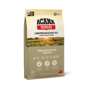 Acana Acana Singles Free-Run Duck Dog Rata si Pere 11.4kg