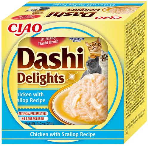 Ciao Dashi pentru pisici cu Pui si Scoici