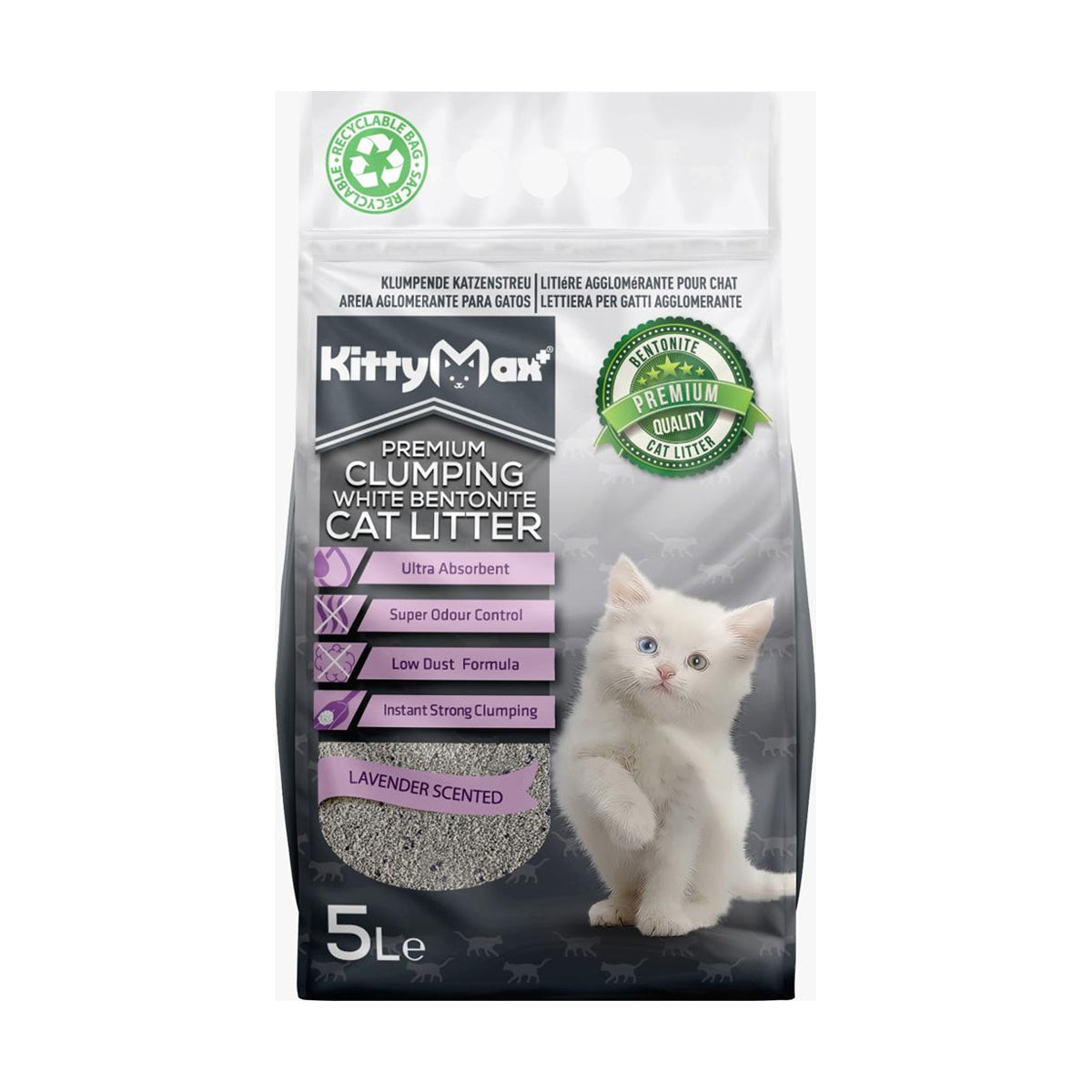 Asternut Igienic Premium KittyMax Lavander pentru Pisici