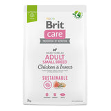 Brit Care Dog Sustainable Adult Small Breed cu Pui si Insecte