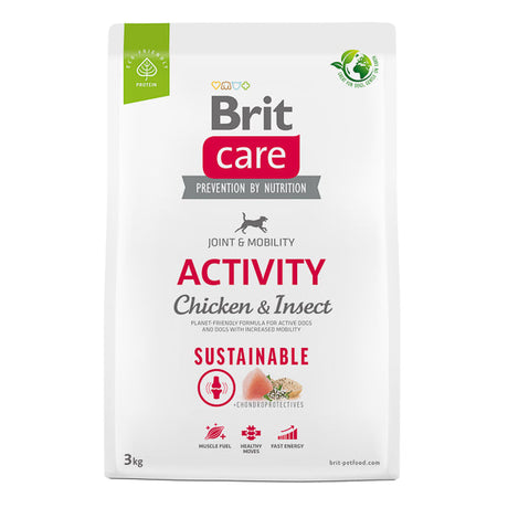 Brit Care Dog Sustainable Activity cu Pui si Insecte